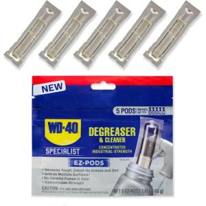 imageWD40 Specialist Degreaser and Cleaner EZPODS Customizable IndustrialStrength Concentrate MultiSurface Cleaning Solution Cleans and Degreases BBQ Patio Cleaner1Pack of 5 PODSUnscented
